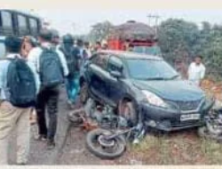 चिपळूण : हातखंबा येथे 2 दुचाकींचा अपघात