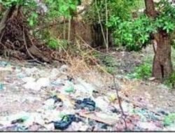 दापोली : जोग नदीत पाणी नाही, प्लास्टिक कचरा