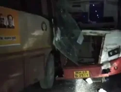 मुंबई-गोवा राष्ट्रीय महामार्गावर अपघात, दोन एसटी बसेस समोरासमोर धडकून 25 प्रवाशी जखमी