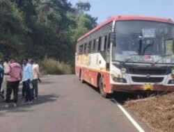 संगमेश्वर : फुणगूस नजीक एसटी बस- वॅगनारचा अपघात