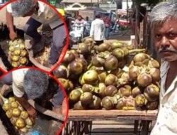 खेड : परप्रांतीय विक्रेत्याने गटारात धुतले ताडगोळे, विक्रेत्यावर गुन्हा दाखल