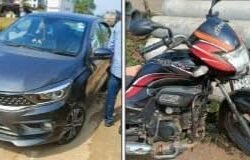 खेड : मुंबई-गोवा महामार्गावर कारची धडक; दुचाकीस्वार जखमी