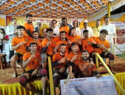 चिपळूण : दत्त जयंती निमित्त आयोजित राज्यस्तरीय कबड्डी स्पर्धेत वाघजाई कोळकेवाडी संघाने पटकावले विजेते पद