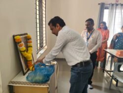 खेड : एम.ई.एस. आयुर्वेद महाविद्यालयात शिवजयंती उत्साहात साजरी