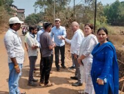 दापोली : नगराध्यक्षांकडून दापोलीतील कामांचा आढावा, दापोली-खेड महामार्गावरील कामाची प्रत्यक्ष पाहणी