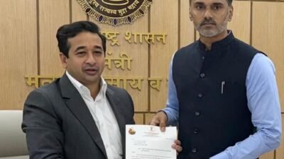 दापोलीतील हर्णे बंदराला सागरी रो-रो सेवेचा थांबा मिळावा राज्यमंत्री योगेश कदम यांची मंत्री नितेश राणेंकडे मागणी