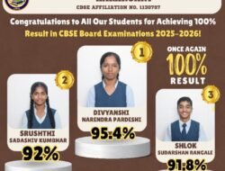 दापोली : सरोज मेहता इंटरनॅशनल स्कूलचा दहावी निकाल शंभर टक्के; उज्ज्वल परंपरा कायम