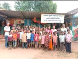 कुडाळ : आर्किटेक्ट शंकर सावंत यांचा वाढदिवस नाग्या महादू आश्रमातील मुलांसोबत साजरा