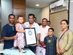 रत्नागिरी : 1 वर्ष 9 महिन्यांच्या चिमुकल्या वेदा सरफरेची विक्रमी झेप; आमदार किरण सामंतांकडून विशेष गौरव