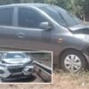 संगमेश्वर : मुंबई-गोवा महामार्गावर तुरळ येथे दोन कारचा अपघात; सात प्रवासी जखमी