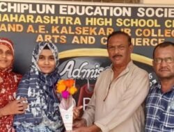 चिपळूण : महाराष्ट्र हायस्कूलची विद्यार्थिनी सना सुर्वे 92 टक्के गुणांसह शाळेत प्रथम
