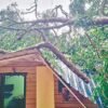 लांजा : येथे वादळी वारा आणि अवकाळी पावसाचा तडाखा, घरावरील पत्रे उडून नुकसान