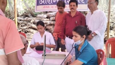 राजापूर : अवकाळी संकटातही मोरोशीत आरोग्य शिबिर यशस्वी 123 रुग्णांची तपासणी