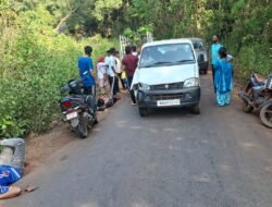दापोली : साखलोली येथे इको आणि दुचाकीची धडक, दोघे गंभीर जखमी