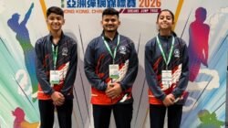 दापोली : भारताची ट्रॅम्पोलिन टीम एशियन चॅम्पियनशिपसाठी हाँगकाँगला रवाना, दापोलीतील युवा खेळाडू नकुल कारेकर याची देखील भारतीय संघात निवड