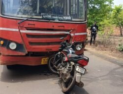 दापोली : टेटवली येथे एसटी आणि दुचाकीची धडक, दुचाकीस्वार जखमी, सुदैवाने जीवितहानी टळली