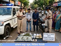 दापोली : पोलिसांची मोठी कारवाई, गांजासह दोघे जेरबंद , 66 हजारांचा मुद्देमाल जप्त