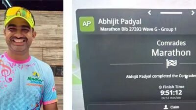 रत्नागिरी : कॉम्रेड मॅरेथॉनमध्ये रत्नागिरीच्या अभिजित पड्याळ यांची दमदार कामगिरी, 90 किमी अंतर पूर्ण