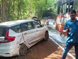 दापोली : नारगोली येथे एसटी आणि कारचा अपघात, परीक्षेला जाताना विद्यार्थ्यांच्या कारला एसटीची धडक
