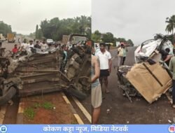 लांजा : मुंबई-गोवा महामार्गावर लांज्यात भीषण अपघात, उभ्या डंपरवर क्रेटाची जोरदार धडक, चौघांचा मृत्यूशांतीनगर रेस्ट हाऊसजवळ सकाळी 7 वाजता दुर्घटना
