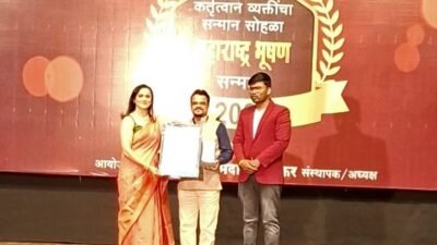 दापोली : डॉ. प्रशांत परांजपे यांना २०२६ चा ‘राष्ट्रीय गौरव पुरस्कार’, पर्यावरण आणि सामाजिक कार्याचा सन्मान