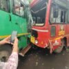 रत्नागिरी : मिरजोळे-उक्षी मार्गावर दोन बसची समोरासमोर धडक, पटवर्धन हायस्कूल व महाविद्यालयातील 15 विद्यार्थी जखमी