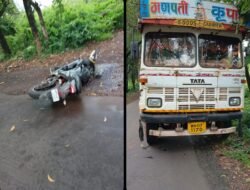 देवरुख : कोसुंब-ताम्हाने मार्गावर ट्रक-दुचाकीचा भीषण अपघात, आंबवलीतील तरुणाचा जागीच मृत्यू, प्रतीक सावंत यांचा दुर्दैवी मृत्यू