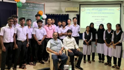 दापोली : इस्रोच्या गौरवशाली प्रवासावर दापोली अर्बन बँक कॉलेजच्या विद्यार्थ्यांचा माहितीपट