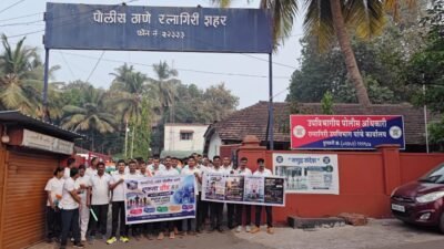 रत्नागिरी : सरदार पटेल जयंतीनिमित्त रत्नागिरी पोलिसांची ‘एकता दौड’; सायबर सुरक्षेचा दिला संदेश