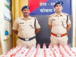 रत्नागिरी : रेल्वेस्थानकावर ‘ऑपरेशन सतर्क’ची मोठी कारवाई; गोवा बनावटीच्या दारूच्या 109 बाटल्या जप्त