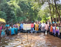 लांजा : विद्यार्थ्यांचे श्रमदान, जावडेत चार बंधारे उभारले! लांजा तालुक्यात पाणीटंचाईवर मात करण्यासाठी पुढाकार