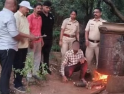 चिपळुण : गावठी दारूच्या हातभट्टीवर पोलिसांचा छापा, 1 लाख 48 हजारांचा मुद्देमाल नष्ट