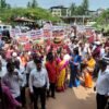 दापोली : चिखलगाव बॉक्साईट प्रकल्प आणि भिवबंदर अणुऊर्जा प्रकल्पाविरोधात ग्रामस्थांची धडक, चिखलगावातील महिलांचा मोठ्या संख्येने सहभाग, तहसीलदार अर्चना बोंबे यांना निवेदन